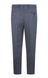 Abraham-Moon-light-blue-pure-wool-light-weight-tweed-trousers-back-barucci